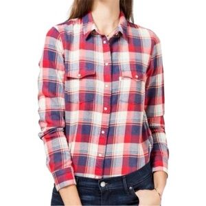Levi's Red and Blue Plaid Shirt